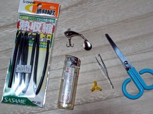 スピンテールジグ絡み防止に使う道具